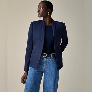 J. Crew navy going out stretch twill Blazer
